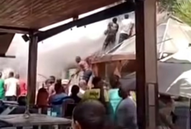 Princípio de incêndio assusta turistas em Morro de São Paulo-BA